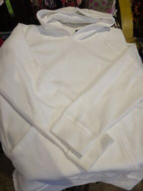 Izod Women's White Hooded Pullover Sweater